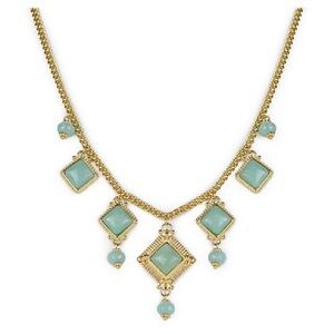 Patricia Nash Museum Simulated Amazonite Statement Necklace